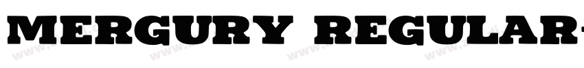 Mergury Regular字体转换